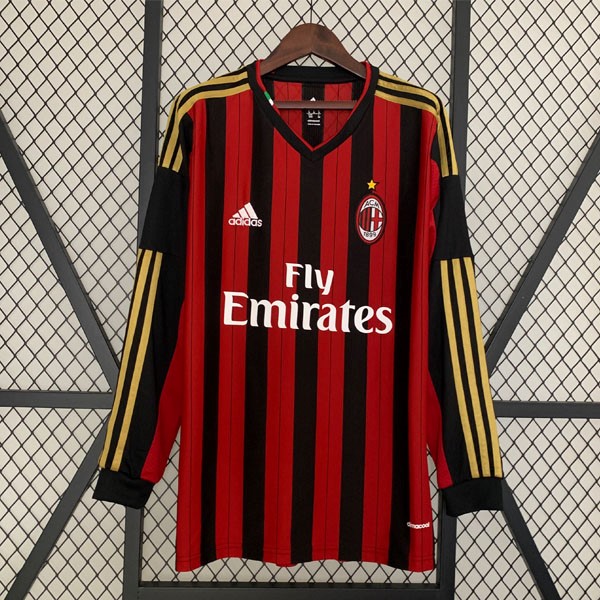 Tailandia Camiseta AC Milan 1ª ML Retro 2013 2014